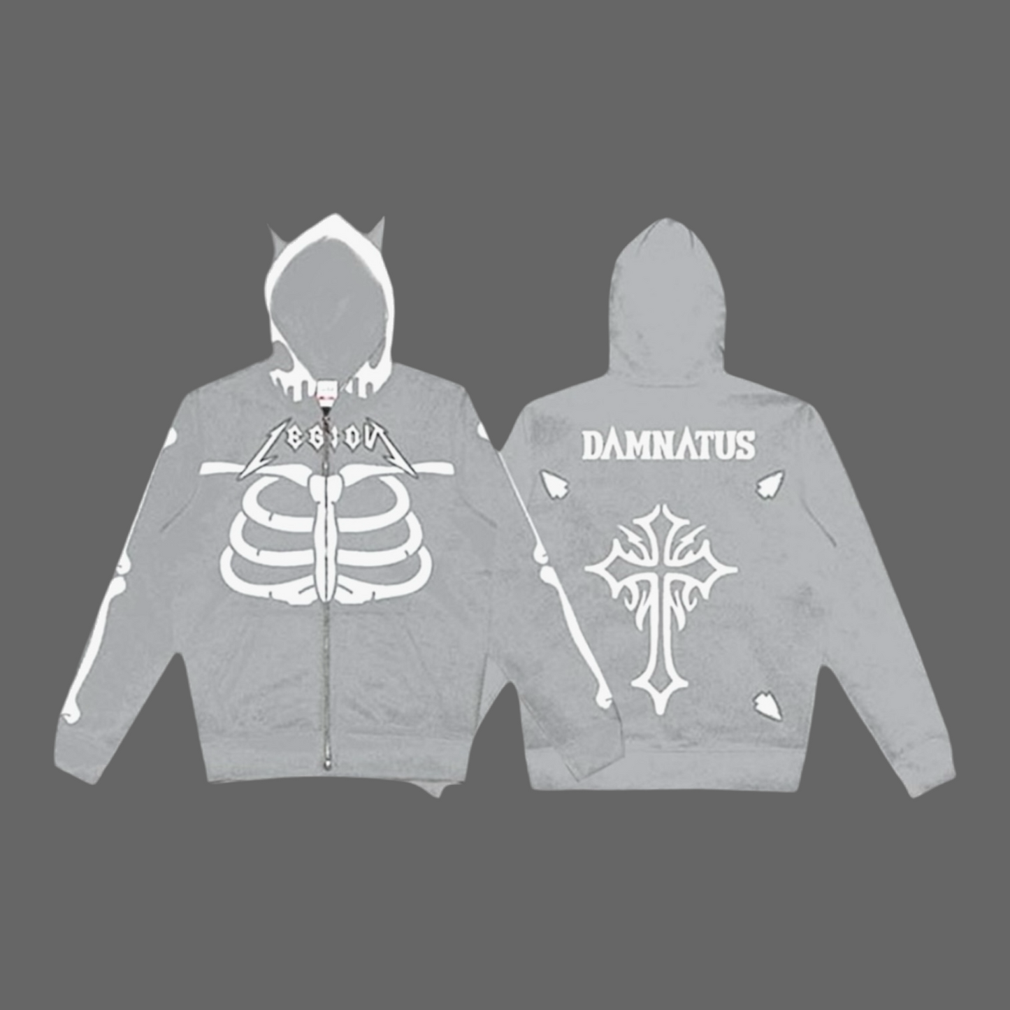 Damnatus Hoodie Gray