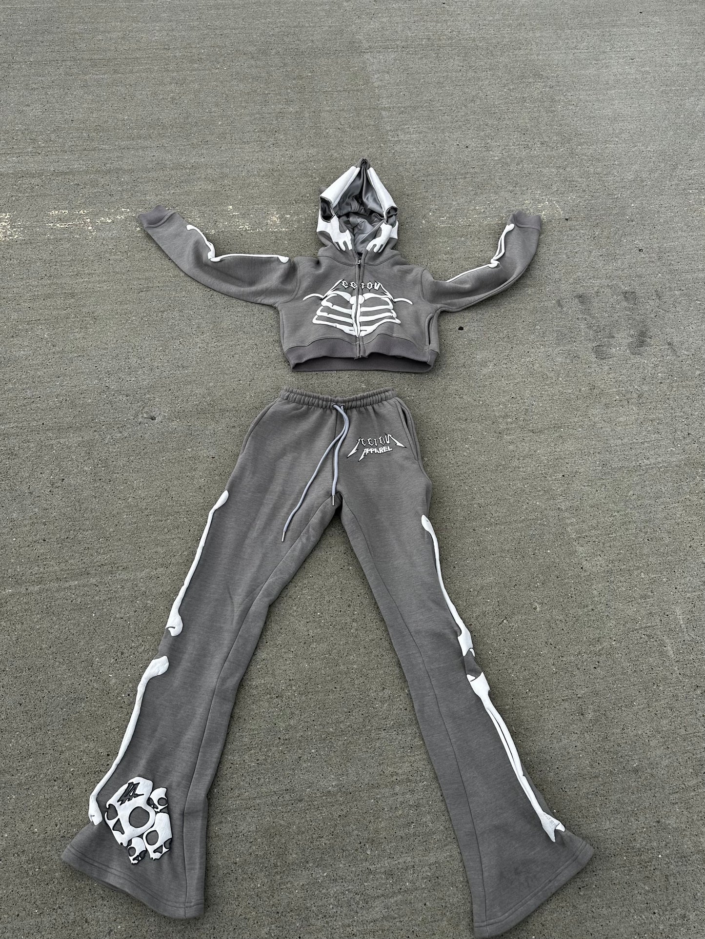 Damnatus Crop Set Gray