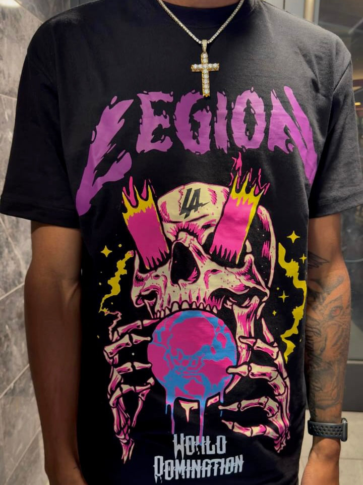 World Domination Tee Black