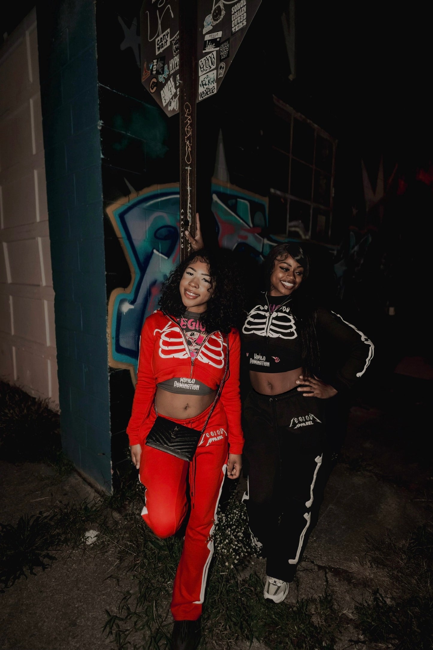 Damnatus Crop Set Red