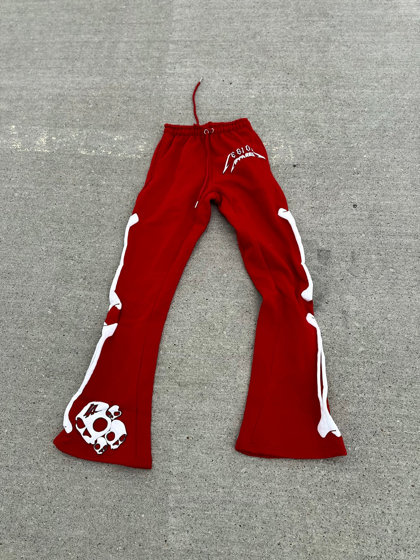 Damnatus Flare Pants Red