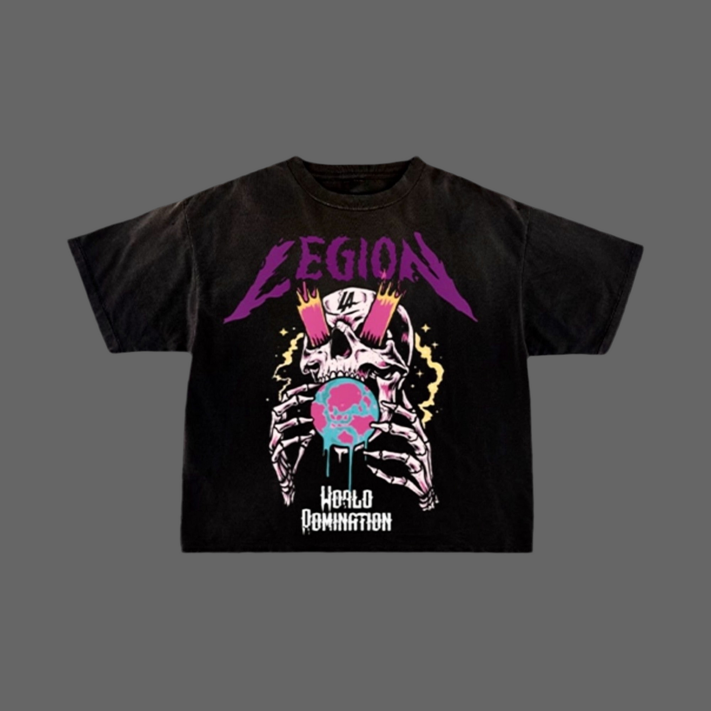 World Domination Tee Black