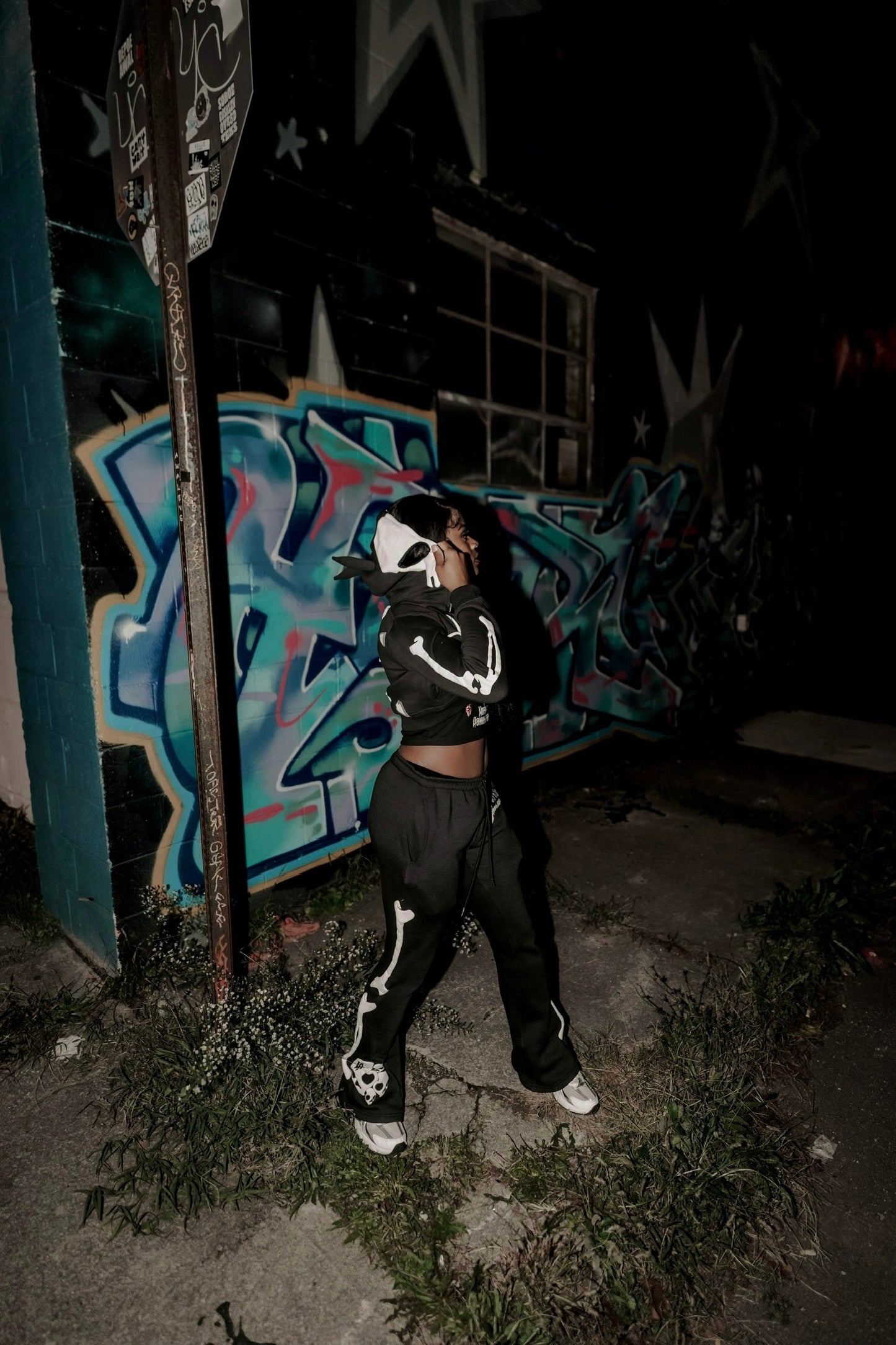 Damnatus Crop Set Black